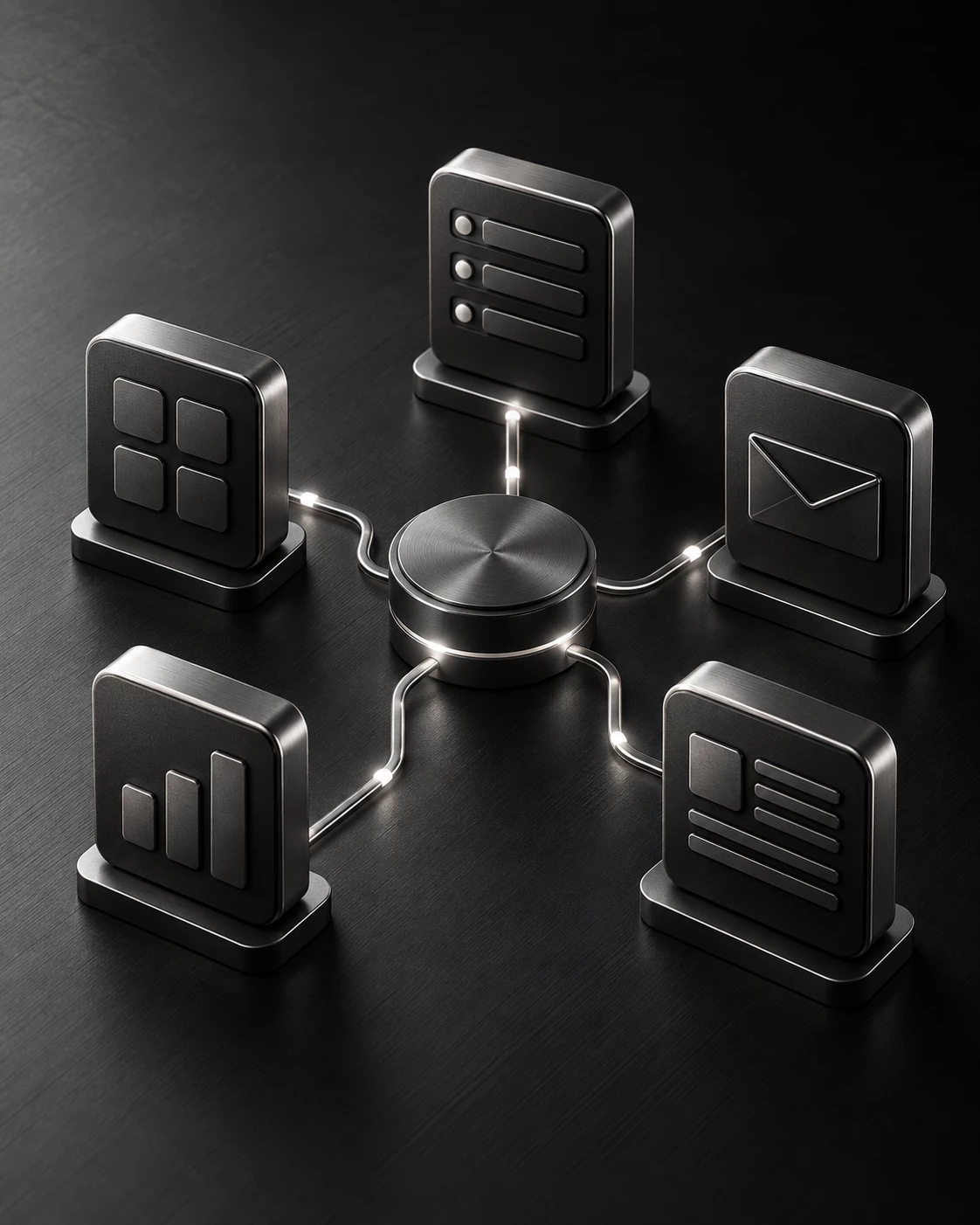 Verbundene Systeme für Datenaustausch und Automatisierung